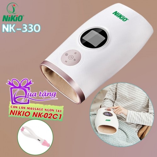 Máy massage bàn tay Nikio NK-330 pin sạc - Hỗ trợ gảm đau nhức mỏi, tê tay
