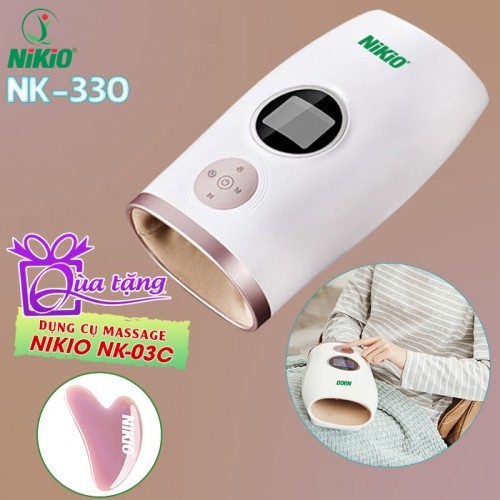 Máy massage bàn tay Nikio NK-330 pin sạc - Hỗ trợ gảm đau nhức mỏi, tê tay