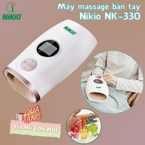 Máy massage bàn tay Nikio NK-330 pin sạc - Giảm đau nhức mỏi, tê tay