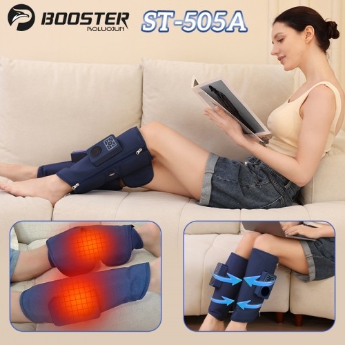 Máy massage bắp chân 4in1 Booster Boluojun ST-505A - Mát xa rung và áp suất khí nén, nhiệt nóng, xung điện EMS