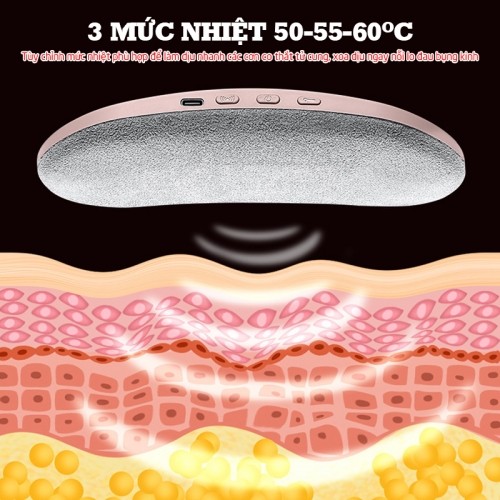 Máy massage bụng Nikio NK-162 3 mức nhiệt