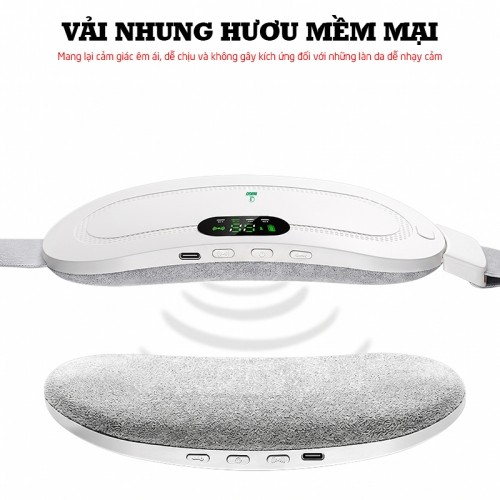 Máy massage bụng Nikio NK-162 vải nhung hươu