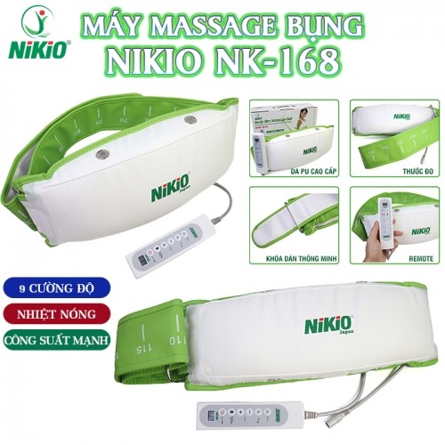 Máy Massage Giảm Mỡ Bụng Nikio NK-168 Rung và Nóng