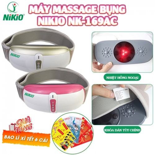 Đai massage bụng rung lắc Nikio NK-169AC Giúp Giảm Mỡ Thừa Có Nhiệt Hồng Ngoại