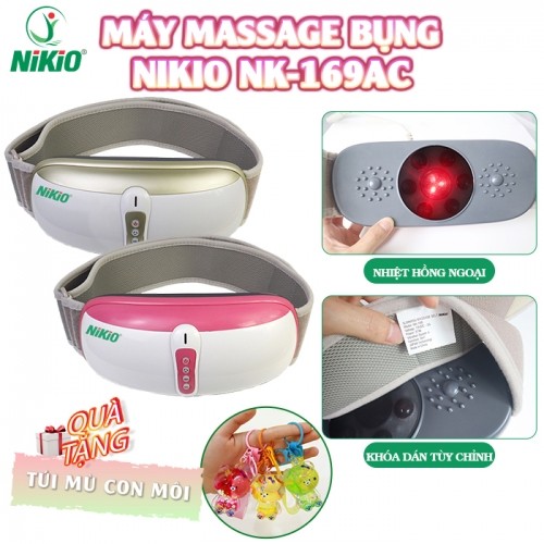 Đai massage bụng rung lắc Nikio NK-169AC Giúp Giảm Mỡ Thừa Có Nhiệt Hồng Ngoại