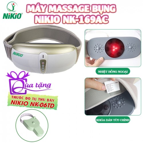 Đai massage bụng rung lắc Nikio NK-169AC Giúp Giảm Mỡ Thừa Có Nhiệt Hồng Ngoại