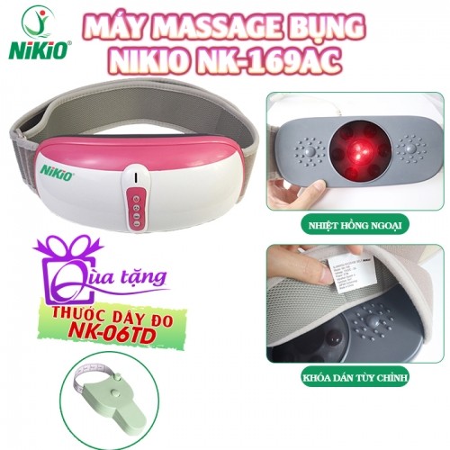 Đai massage bụng rung lắc Nikio NK-169AC Hỗ Trợ Giúp Giảm Mỡ Thừa Có Nhiệt Hồng Ngoại