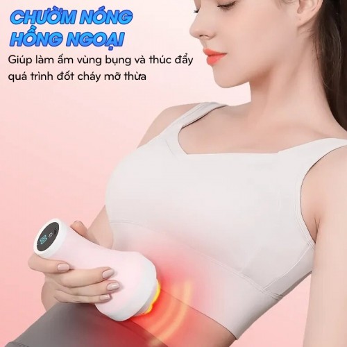 Máy massage bụng cầm tay chườm nóng DJ-309