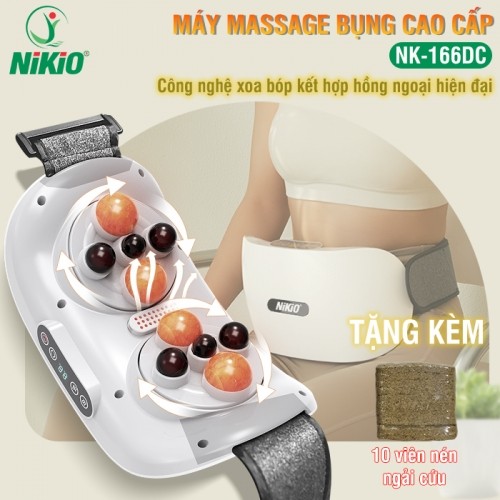 Máy Massage Bụng Nikio NK-166DC - Xoa Bóp Và Kết Hợp Nhiệt Nóng