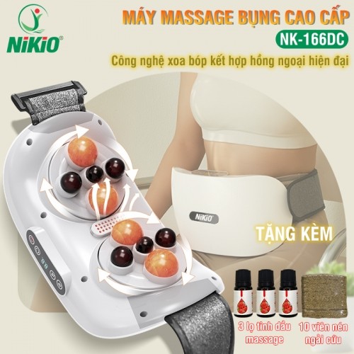 Máy Massage Bụng Nikio NK-166DC - Xoa Bóp Và Kết Hợp Nhiệt Nóng