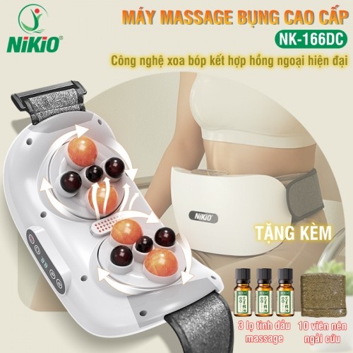 Máy Massage Bụng Nikio NK-166DC - Xoa Bóp Và Kết Hợp Nhiệt Nóng