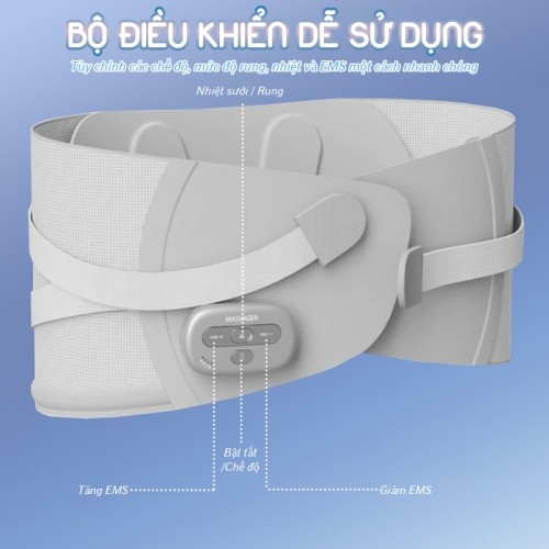 Máy massage lưng bụng bảng điểu khiển đơn giản Booster ST-1208