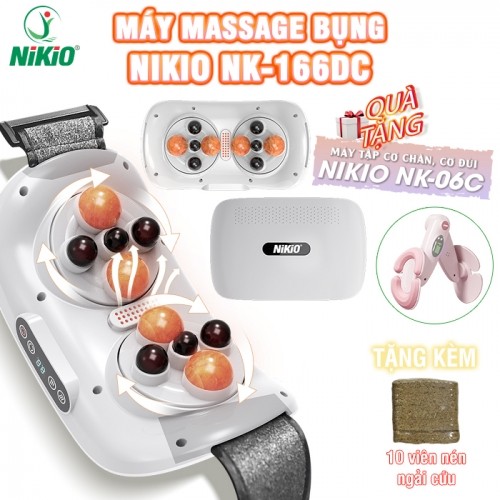 Máy Massage Bụng Nikio NK-166DC - Xoa Bóp Và Kết Hợp Nhiệt Nóng