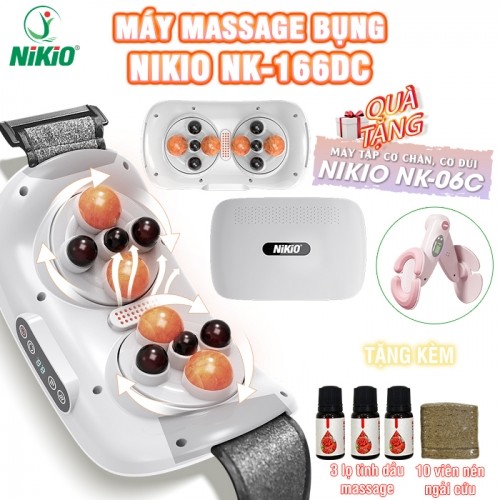 Máy Massage Bụng Nikio NK-166DC - Xoa Bóp Và Kết Hợp Nhiệt Nóng