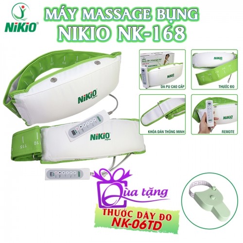 Máy Massage Giảm Mỡ Bụng Nikio NK-168 Rung và Nóng