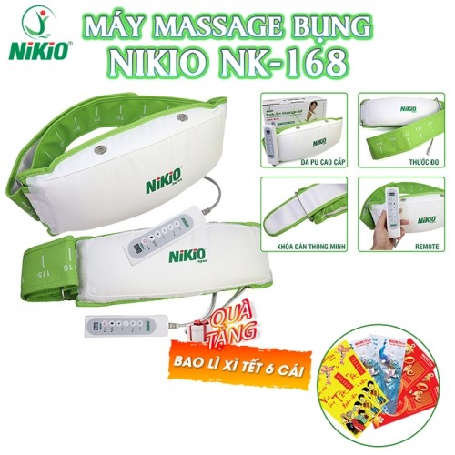 Máy Massage Giảm Mỡ Bụng Nikio NK-168 Rung và Nóng