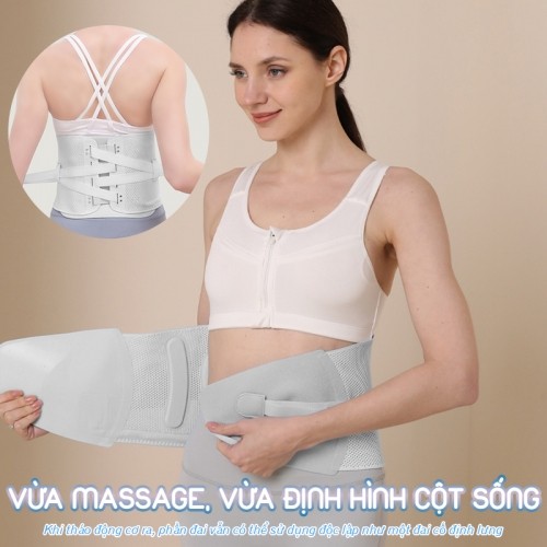 Máy massage lưng bụng thế kế 2 trong 1 Booster ST-1208