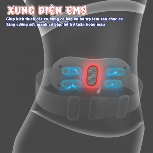 Máy massage bụng xung điện EMS Nikio ST-903