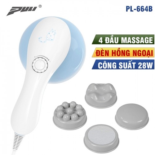 Máy massage cầm tay 4 đầu Puli PL-664B