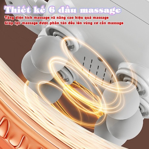 Máy massage cầm tay 6 đầu cao cấp Nikio NK-272-pro