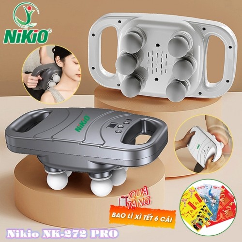 Máy đấm lưng 6 đầu Nikio NK-272 PRO - 9 chế độ, 20 cường độ - Giảm đau nhức mỏi nhanh chóng