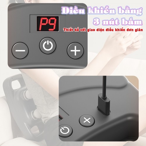 Máy massage cầm tay 6 đầu 3 nút bấm điều khiển Nikio NK-272-pro