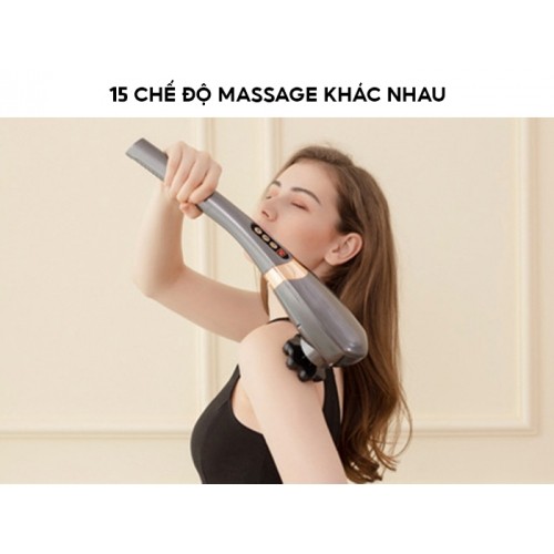 Máy massage cầm tay với 15 chế độ massage Nikio NK-177