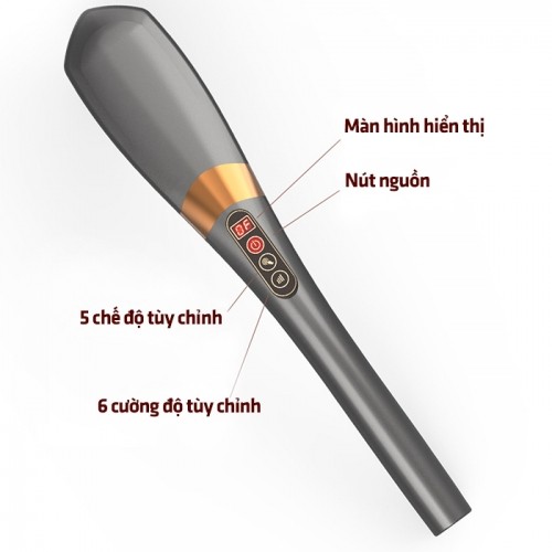 Máy massage cầm tay thông tin hiển thị Nikio NK-177