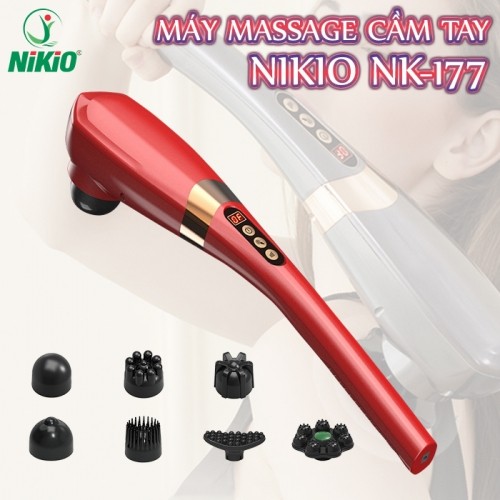 Máy massage cầm tay 7 đầu Nikio NK-177 - 5 chế độ và 6 tốc độ cải tiến mới
