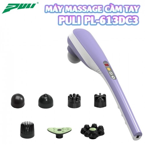 Máy massage cầm tay Puli PL-613DC3 - Pin sạc 7 đầu Hàn Quốc