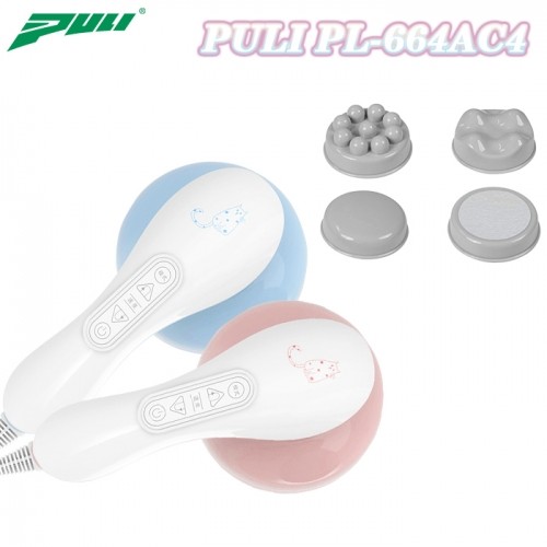 Máy massage cầm tay Puli PL-664AC4 - 5 kiểu rung, mát xa giảm mỡ