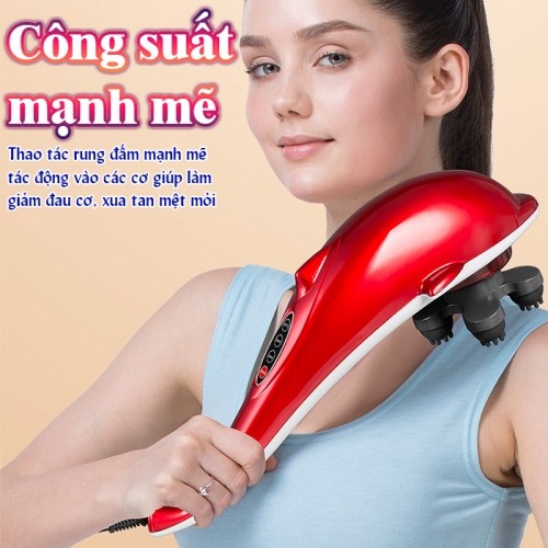 Máy massage cầm tay cá heo công suất mạnh Puli PL-608B