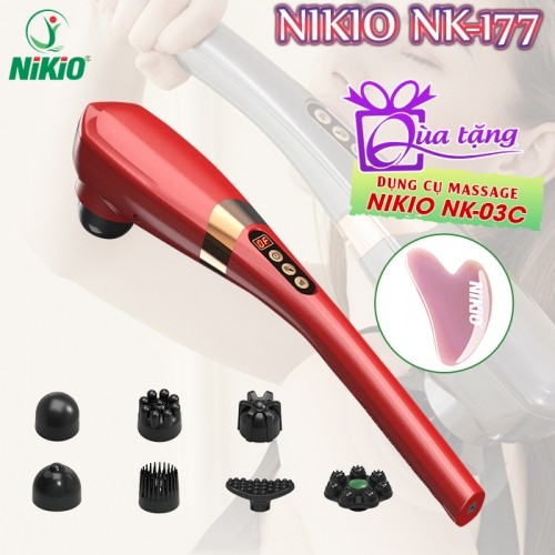 Máy massage cầm tay 7 đầu Nikio NK-177 - 5 chế độ và 6 tốc độ cải tiến mới