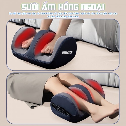 Máy massage chân sưởi ấm hồng ngoại Nikio NK-183