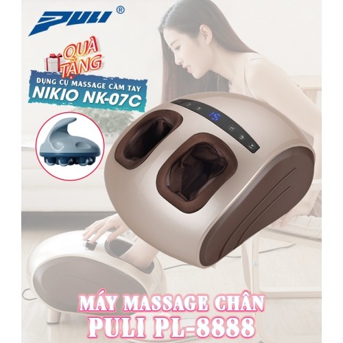 Máy massage chân áp suất khí, thảm mát xa lòng bàn chân và miếng dán xung điện Puli PL-8888