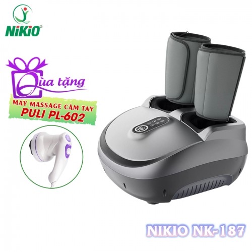 Máy massage bàn chân và bắp chân Nikio NK-187 - Màu xám chuột