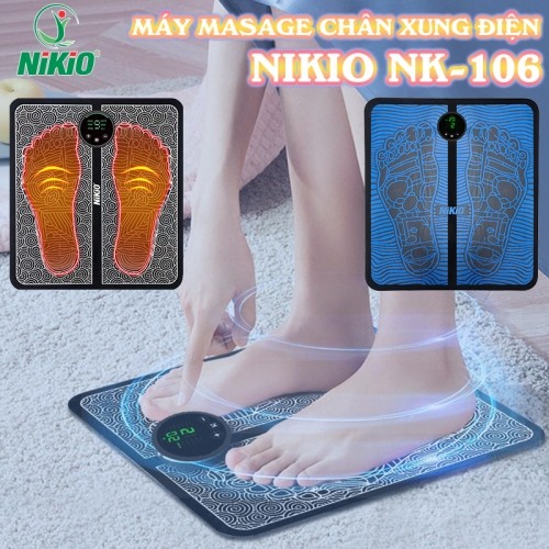 Máy massage chân xung điện Nikio NK-106 - Trị liệu giảm đau nhức lòng bàn chân