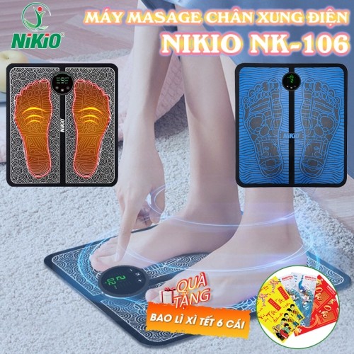 Máy massage chân xung điện Nikio NK-106 - Trị liệu giảm đau nhức lòng bàn chân