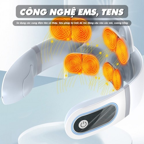 Máy massage cổ vai gáy Nikio NK-130D công nghệ TENS, EMS