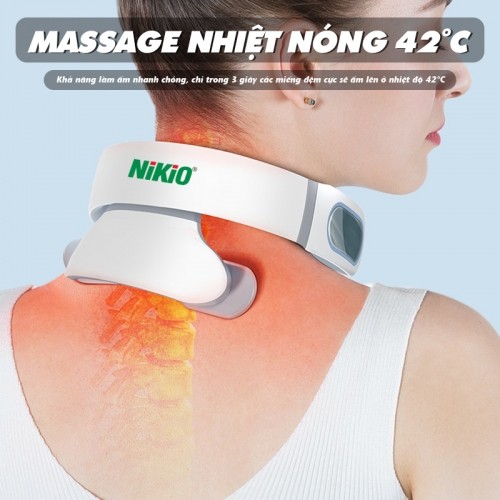 Máy massage cổ vai gáy Nikio NK-130D nhiệt 42 độ C