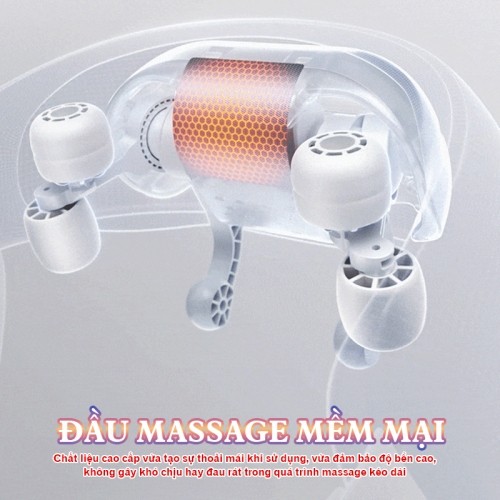 Máy massgae cổ vai gáy đầu massage mềm mại Booster ST-351