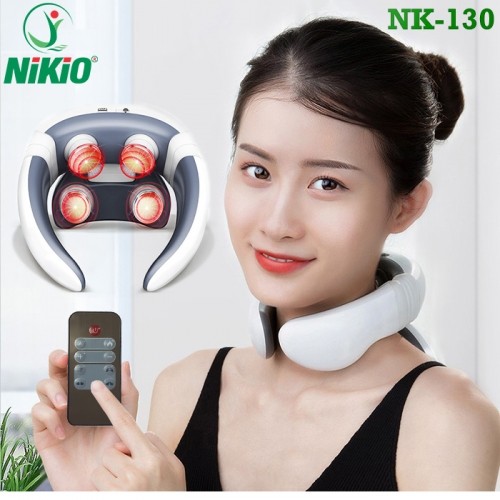 Máy massage cổ 4 điện cực xung điện trị liệu Nikio NK-130 - Hỗ trợ điều trị đau nhức, mỏi cổ hiệu quả