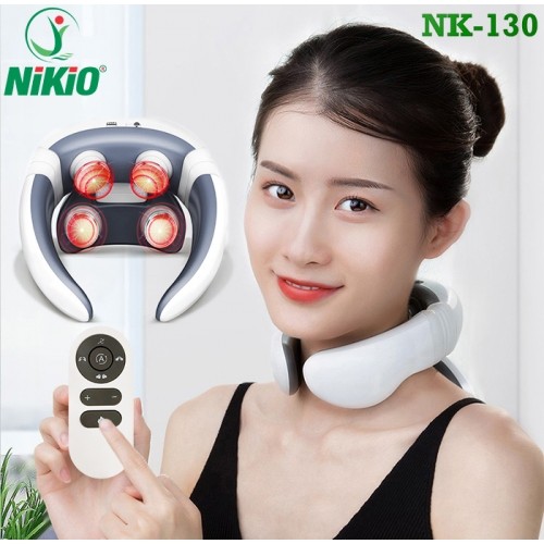 Máy massage cổ 4 điện cực xung điện trị liệu Nikio NK-130 - Hỗ trợ điều trị đau nhức, mỏi cổ hiệu quả