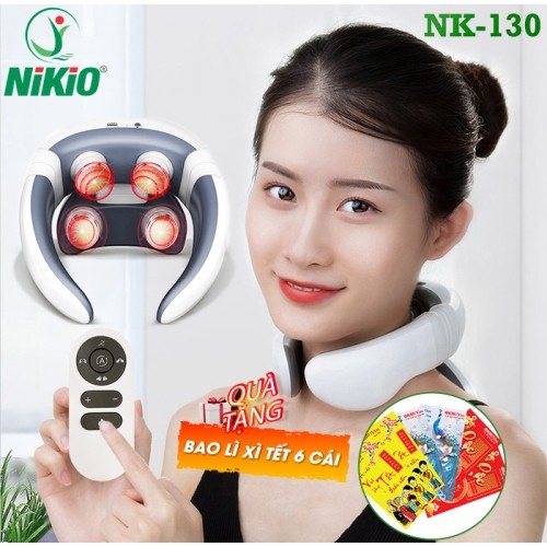 Máy Massage Cổ Xung Điện Nikio NK-130 - Có 9 Cường Độ Xung Điện Giảm Đau Hiệu Quả