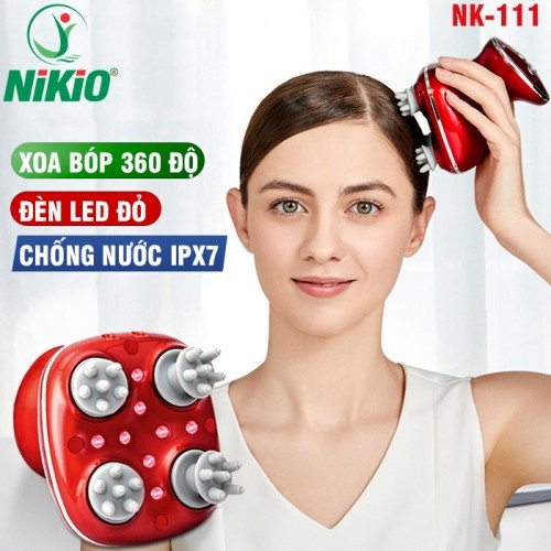Máy massage đầu cầm tay Nikio NK-111 - Công nghệ xoa bóp 3in1 giúp giảm đau nhức đầu nhanh chóng