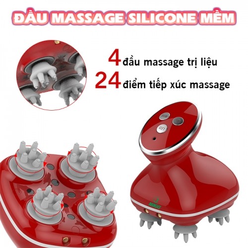 Máy massage đầu thư giãn 4 đầu massage trị liệu Nikio NK-111