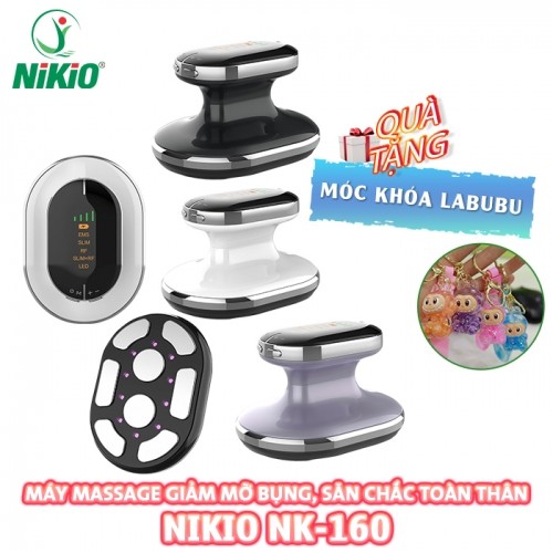 Máy Massage Giảm Mỡ Bụng Nikio NK-160 Loại Cầm Tay Sóng RF, EMS - Giúp Săn Chắc Body