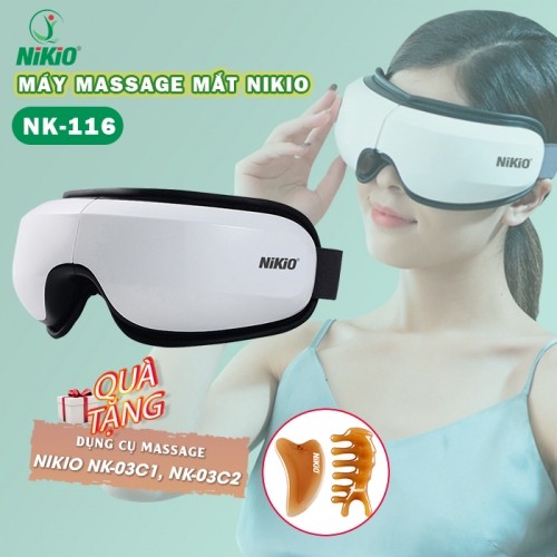 Máy massage mắt Nikio NK-116 - Giảm đau nhức mỏi mắt với nhiệt nóng