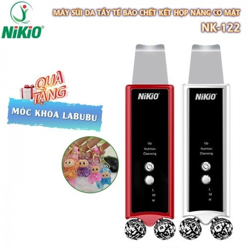 Máy sủi da tẩy tế bào chết Nikio NK-122 - Kết hợp nâng cơ mặt 2in1, dòng cao cấp