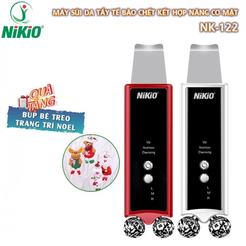 Máy sủi da tẩy tế bào chết Nikio NK-122 - Kết hợp nâng cơ mặt 2in1, dòng cao cấp